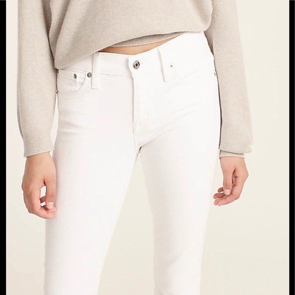 J Crew white high rise skinny jeans white size 26 - Picture 2 of 11